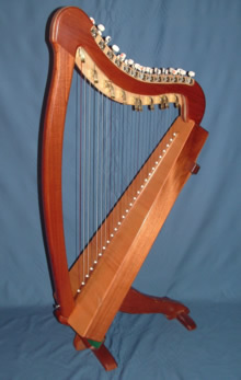 26 String Celtic Lap Harp Solid Wood