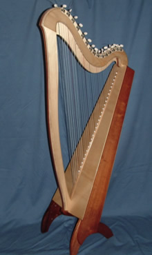 31 String Floor Harp Hoop Pine