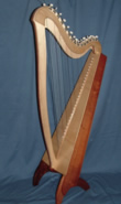 31 String Floor Harp Hoop Pine