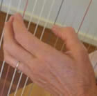 left hand bent thumb